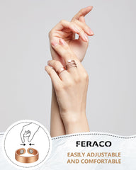 Feraco copper rings adjustable sizes you can size at home