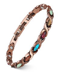 Feraco infinity turquoise bracelet highlighting balance and elegant craftsmanship.