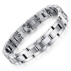 Feraco magnetic bracelet for men with sleek titanium finish for daily wear