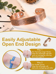 Feraco magnetic bracelet offers unisex style suitable for casual and formal looks