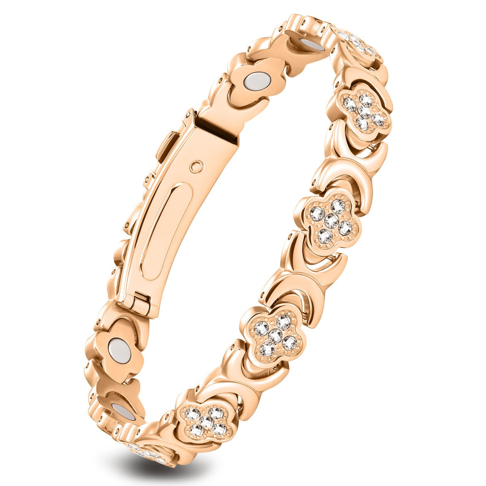Feraco women's bracelet with 3800 gauss magnets for sturdy support and style