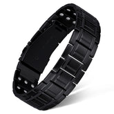 Feraco magnetic bracelet for men, front view highlighting sleek design for daily wear.