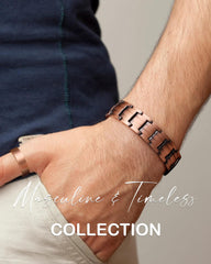Feraco bracelet with upgraded clasp ensures secure, comfortable wear.