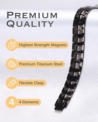 Feraco titanium steel band detail highlighting durable craftsmanship and modern style.