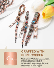 Feraco natural turquoise gemstones close-up for timeless style.