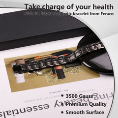Feraco bracelet showing a strong secure clasp for daily use