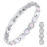 Feraco ultra strength magnetic bracelet for women with 3800 Gauss magnets and zirconia for daily style
