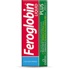 Daily Feroglobin Plus serving measured with dropper for easy use
