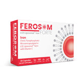 Ferosom Forte LCE bottle front shows a gentle daily iron supplement for steady energy