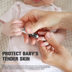 FERYES infant nail clippers safety-first design protects fingertips