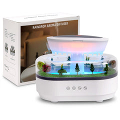FHNUVB Cloud Rain humidifier with gentle mist and calming ambience.