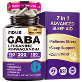 FIDUS 1050mg GABA bottle pour for calming evenings