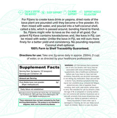 FijiKava high kavalactone content powder ready to unwind.