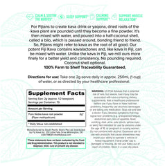 FijiKava premium kava root close-up highlighting natural origins for calmness