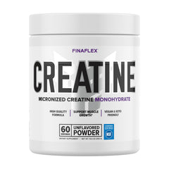FINAFLEX Pure Creatine bottle with unflavored powder for workouts