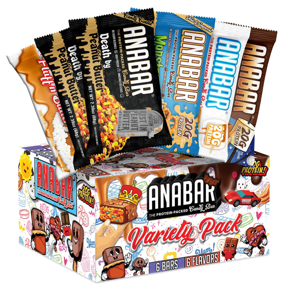 Final Boss Anabar Death by Peanut Butter bar, portable 20g protein snack.