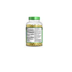 Finest Nutrition fish oil label shows 1200 mg per softgel and sustainability