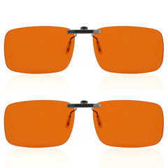 FIONOFY clip-on blue-light blocking lenses reduce screen glare for focused work.