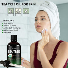 Fiora Naturals Tea Tree Oil for face skincare with refreshing glow.