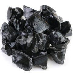 Fireboomoon rough black obsidian stone for cabbing and jewelry making