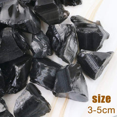 Fireboomoon natural obsidian chunk in irregular shape for tumbling