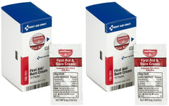 First Aid Only FAE-7011 burn cream packets, compact and portable for minor burn relief.