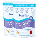 First Day Teens’ Nighttime Reset bottle showing the calming gummy format for sleep support