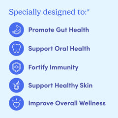 First Day Tribiotic gummies closeup highlights tropical flavor and texture.