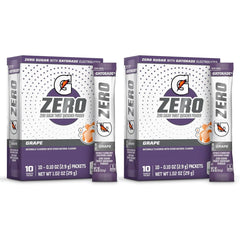 First Leaf G Zero grape powder packets in a box for sugar-free hydration.