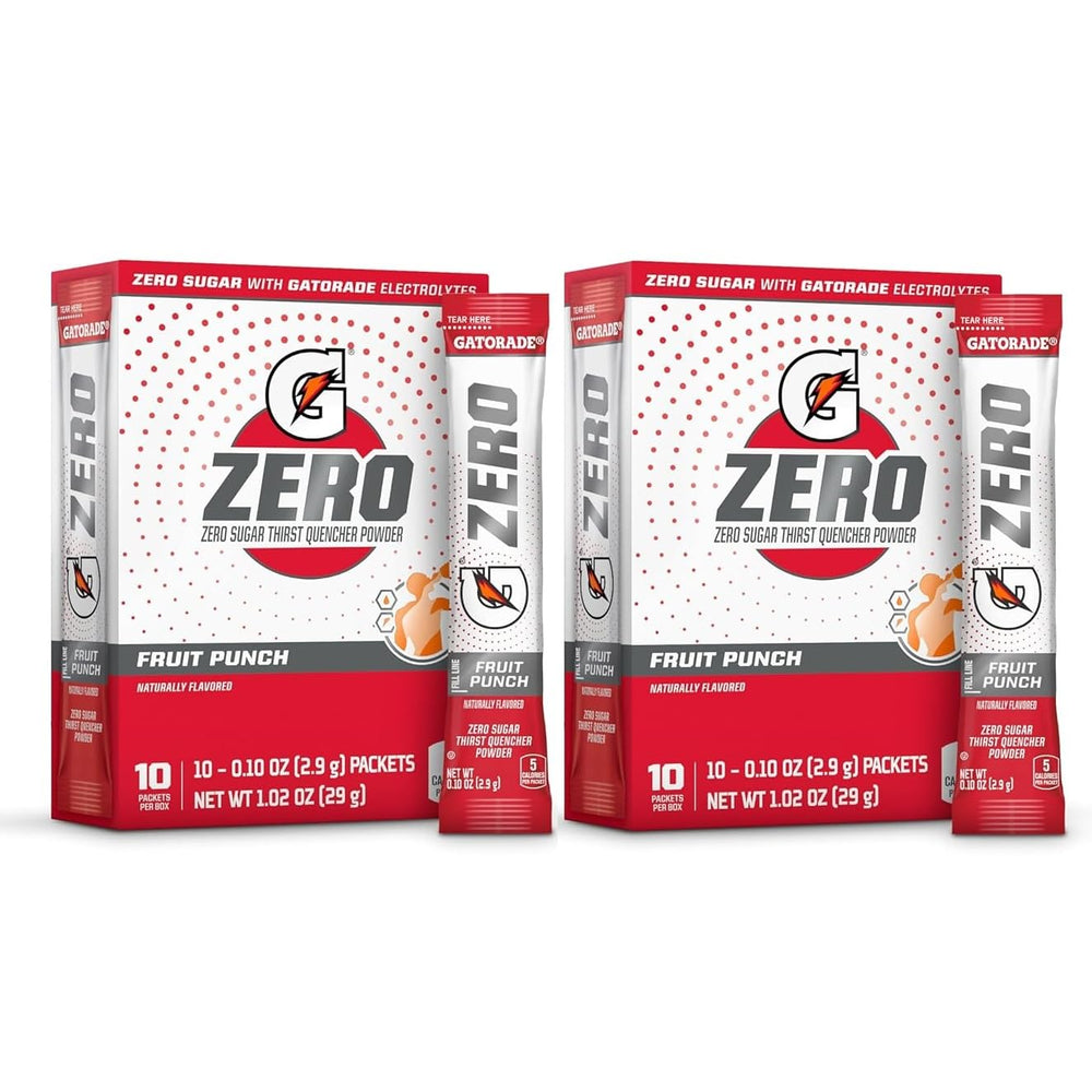First Leaf G Zero powder packet pour for sugar-free hydration during workouts