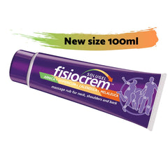 Fisiocrem Solugel bottle 100 ml for soothing muscle relief.
