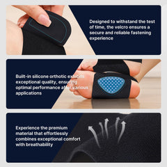 Fit Geno arch support brace non-slip interior grips keep the brace steady inside shoes.