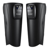 Fit King cordless calf massager in use on leg for improved circulation and relief.