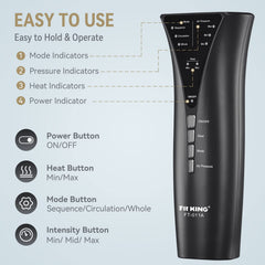 FIT KING massager display highlighting three modes for relaxation