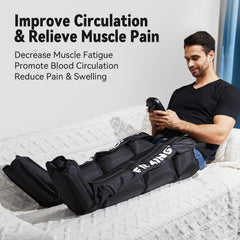 FIT KING four independent air channels provide even pressure across leg regions