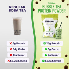 Scoop beside tub highlights easy-measure packaging for quick protein boosts.