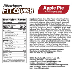 Cross-section shows the six layers and chewy texture of the Apple Pie bar.