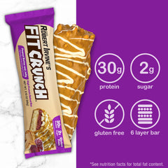 Fit Crunch top detail features a glossy finish and peanut butter and jelly flavor cues.