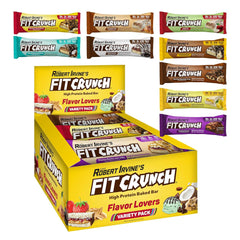 Fit Crunch Chocolate Peanut Butter snack bar for on-the-go protein snacking