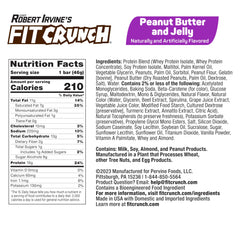Fit Crunch cross-section shows 6-layer baked bar texture and soft cake core