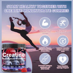 Fitfido Creatine Monohydrate Gummies ingredients label highlights vegan, gluten-free formula