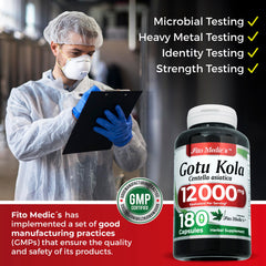 FITO MEDIC'S Gotu Kola 20:1 extract detail showing high potency