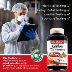 FITO MEDIC'S Lab packaging emphasizes premium true cinnamon quality