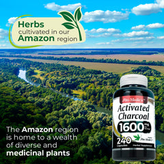 Etiqueta de Fito Medic's Lab carbón activado destacando el formato