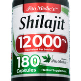 FITO MEDIC'S Lab Shilajit Capsules bottle front for daily wellness support.