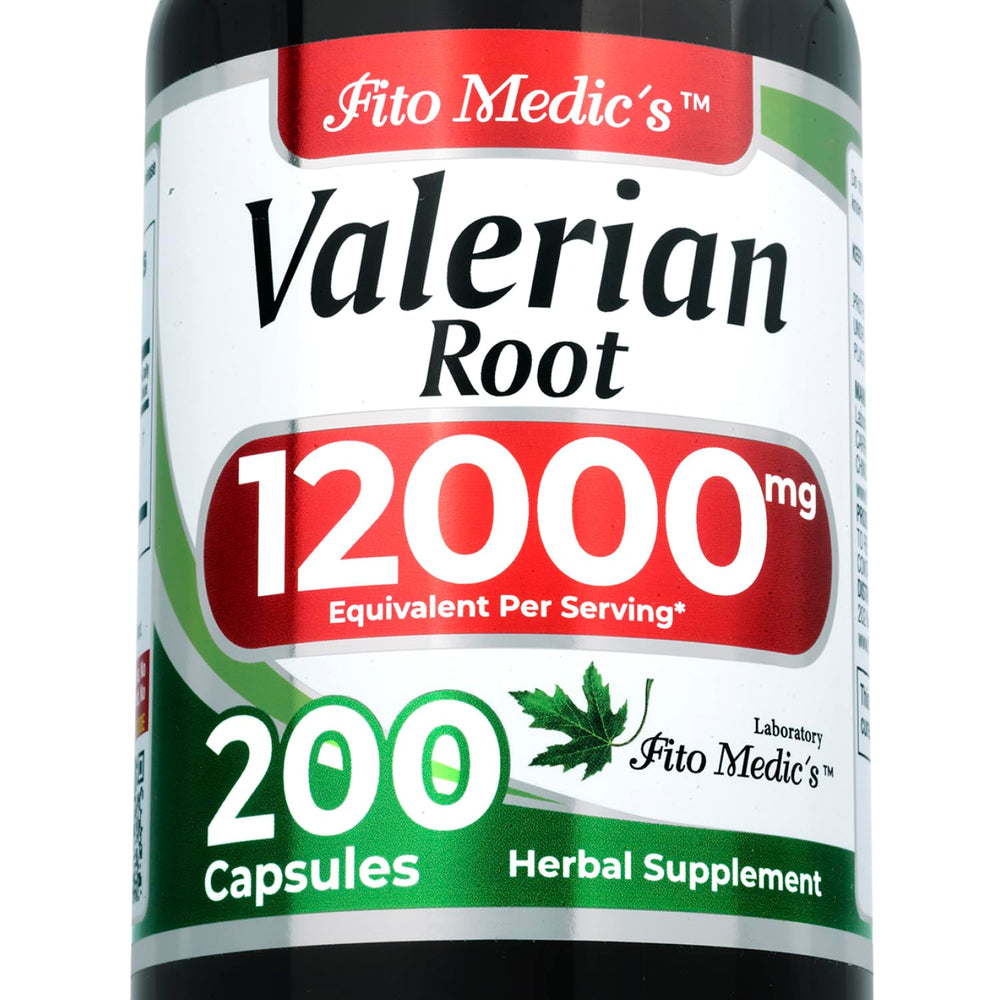 FITO MEDIC'S Valerian Root Capsules bottle front view highlights premium extract