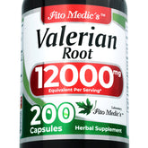 FITO MEDIC'S Valerian Root Capsules bottle front view highlights premium extract