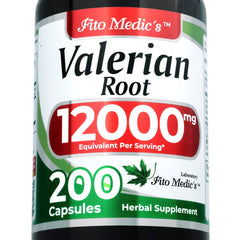 FITO MEDIC'S Valerian Root Capsules bottle front view highlights premium extract