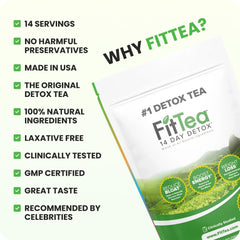 FitTea brewed tea in cup ready to enjoy a gentle energy lift.