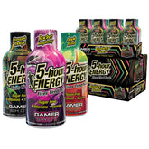 5-hour ENERGY Gamer Shots Apple Bash bottle boosts focus during long gaming sessions.